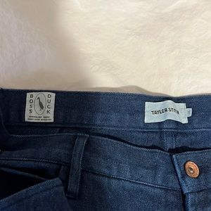 Taylor stitch size 32 boss duck canvas work pants in natural indigo